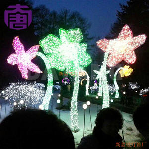 Decoraciones Navideñas LED 3D con Forma de Flor, Personalizadas para Exteriores, Impermeables IP65, Luces Decorativas para Festivales - Product Image 5