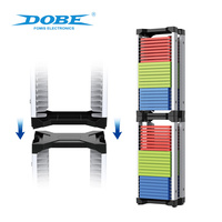 Support de rangement pour cartes de jeu DOBE à large compatibilité, 24 emplacements, avec crochets pour casque, pour PS3, PS4, PS5, Xbox, Switch