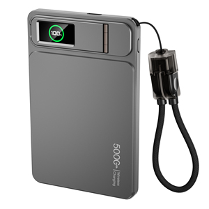 Chargeur portable ultra-plat magnétique en alliage d'aluminium 20W à charge rapide sans fil avec support, chargeur Type-C PD, technologie GaN pour <span class=keywords><strong>iPhone</strong></span> - Product Image 1