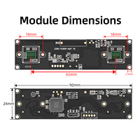 Module de caméra binoculaire USB ZWAK 1080P FHD à double objectif synchronisé, capteur CMOS 1/2.7", compression MJPG/YUY2 pour la navigation robotique