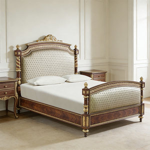 <span class=keywords><strong>Letto</strong></span> Matrimoniale in Mogano Massiccio di Alta Qualità, Arredamento Camera da <span class=keywords><strong>Letto</strong></span>, <span class=keywords><strong>Letto</strong></span> Vintage Intagliato in <span class=keywords><strong>Legno</strong></span>, <span class=keywords><strong>Letto</strong></span> Antico Francese - Product Image 1