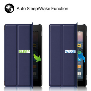 เคสโทรศัพท์สำหรับ Kindle Fire HD 7,เคสบางเปิดปิดอัตโนมัติโหมด Sleep/wake สำหรับ Fire <span class=keywords><strong>HD7</strong></span> 2017 2019 Magnetic Funda Capa - Product Image 5
