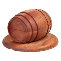 Ensemble de fumoirs baril vintage haut de gamme, prêt à être expédié, avec 6 saveurs de copeaux de bois, coffret cadeau whisky, briquets et accessoires pour fumer