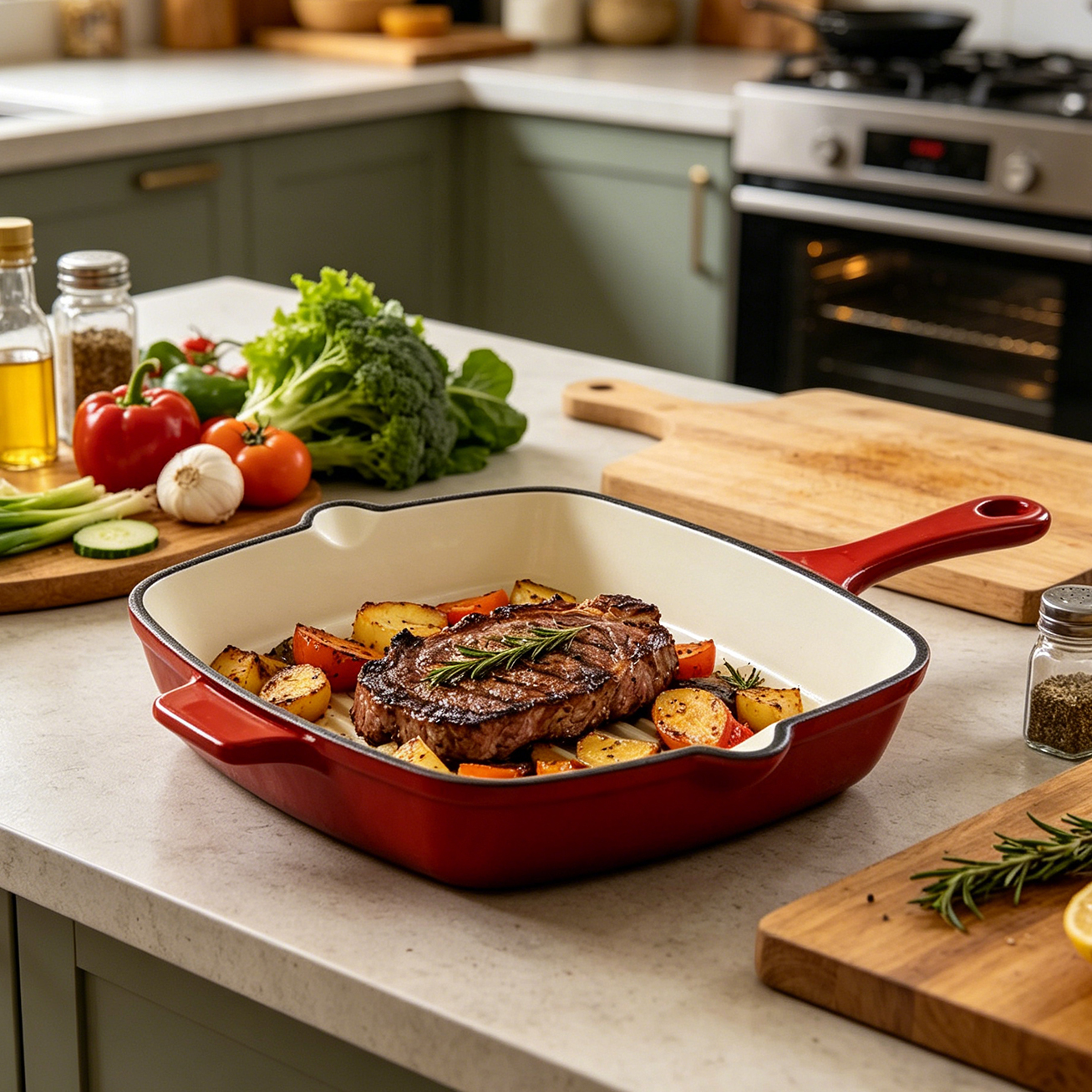 Ensemble Marmites De Cuisson Non-stick 6 Pieces Cookware Set Enamel Kitchen Cast Iron Caste Iron Pot Ollas De Cocina · image 3
