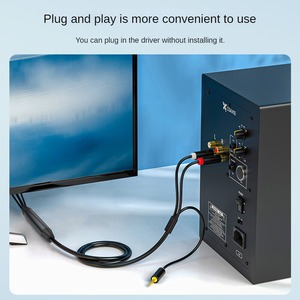 TV Digital Optical Fiber <strong>Audio</strong> <strong>Interface</strong> Is Converted Into 2RCA <strong>Audio</strong> Connection Power Amplifier or 3.5mm Speaker - Product Image 5