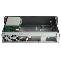 Conception anti-vibration 19 pouces Rackmount Industrial Short Depth 2u Server Chassis 3Bay Hot Swap Case