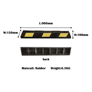 Butée de <span class=keywords><strong>roue</strong></span> en caoutchouc robuste de 900 mm pour stationnement, <span class=keywords><strong>cale</strong></span> de trottoir pour <span class=keywords><strong>garage</strong></span>, parking, butée de <span class=keywords><strong>roue</strong></span> pour <span class=keywords><strong>voiture</strong></span>, camion, remorque - Product Image 1