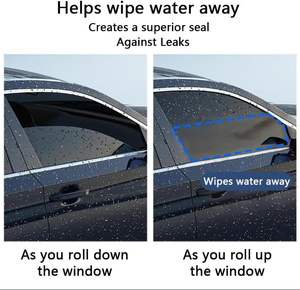 Moulure de garniture de fenêtre extérieure de voiture avec joint en caoutchouc et service de découpe et de soudure pour Land Cruiser LC90 1996-2002 - Product Image 3