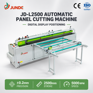 Máquina de Corte de Paneles Automática JUNDE con Pantalla Digital y Posicionamiento, Carrera de 2500 mm, 5000 RPM para Aluminio, Madera, MDF y Contrachapado - Product Image 1