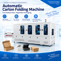 Machine automatique de pliage de boîtes d'avion, machine de formage de cartons, érigeuse de boîtes postales