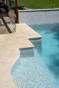 Đá <span class=keywords><strong>Granite</strong></span> Vàng Thô G682 Bể Bơi Đối Phó Đá Rebated Bullnose Cạnh Đối Phó Đá - Product Image 4