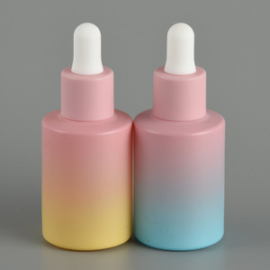 Skincare Serum <b>Bottles</b> 20-60ml Clear Amber Frosted Recyclable Plastic With Custom Logo Printing - Product Image 1