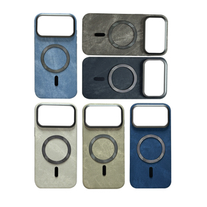Étui magnétique en cuir courbé à motif jean <span class=keywords><strong>pour</strong></span> <span class=keywords><strong>iPhone</strong></span> 17, 16, 15, 14, 13 Series – Coque de protection <span class=keywords><strong>pour</strong></span> téléphone - Product Image 1