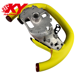 Volante deportivo de carreras personalizado en fibra de carbono y cuero para Chevrolet Corvette C8 Z06 ZR1 ZR1X Stingray E-Ray - Product Image 3