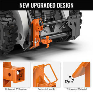 <span class=keywords><strong>Attelage</strong></span> robuste pour mini-chargeuse Ambull Factory, capacité de remorquage de 20 000 lb, pour mini-chargeuse avec attache de 2 pouces - Product Image 3
