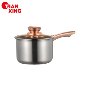 Tianxing 12-Mảnh Thép Không Gỉ Nấu Ăn Đặt Đồ Dùng Nhà Bếp Nồi Và Chảo Cho Bếp <span class=keywords><strong>Gas</strong></span> Soong Nồi Đồ Nấu Nướng Cho Nhà Sử Dụng - Product Image 5