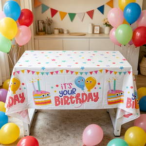 Tovaglie di Plastica Impermeabili per Feste di <span class=keywords><strong>Compleanno</strong></span> per Bambini, Decorazioni Originali, Tovaglie Usa e Getta per Feste di <span class=keywords><strong>Compleanno</strong></span> - Product Image 1