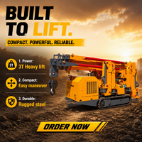Cylindre d'huile externe pour grue araignée 3 tonnes certifiée CE, personnalisable directement en usine pour l'installation de murs-rideaux en verre