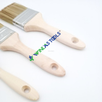 Pinceau à rouleau industriel de haute qualité avec manche en bois, pour peinture murale soyeuse et lisse, personnalisable OEM pour la décoration intérieure