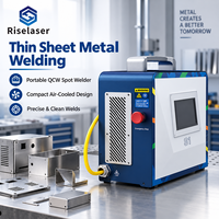 Soudeuse par points portable QCW 300W, refroidie par air, machine de soudage laser de précision pour la fabrication de tôles fines et de petites pièces
