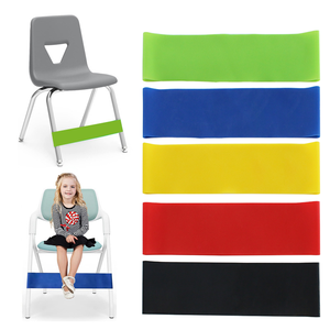 Bandes sensorielles pour chaises d'enfants, bandes pour les pieds pour chaises de classe, outils pour enfants hyperactifs, TDAH, TDA, autisme, pour les enfants aux pieds agités - Product Image 1