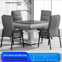 Table de Mahjong Électrique Pliante Automatique Neuve pour la Maison, Silencieuse, Double Usage, en Métal, Style Moderne et Minimaliste, Vente en Gros Usine