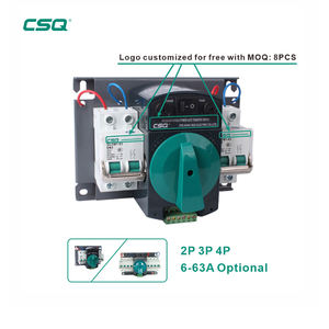 220V 380V 63A ATS pour usage domestique 3p 4p monophasé triphasé 63amp commutateur automatique commutateur 32a commutateurs de transfert automatique - Product Image 1