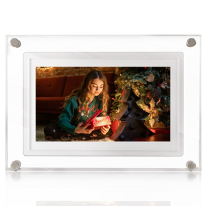 Marco de Fotos Digital LCD Acrílico AMABOO de 7 Pulgadas con WiFi, Descarga de Video en la Nube, Reproducción de Audio/Video MP4 y <span class=keywords><strong>MP3</strong></span> - Product Image 1