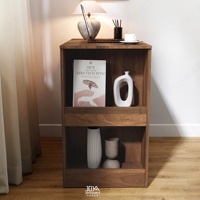 Bureau d'ordinateur moderne en bois de luxe avec rangement dissimulé pour la maison, la chambre à coucher, le salon ou l'hôtel, conçu pour une conception ouverte