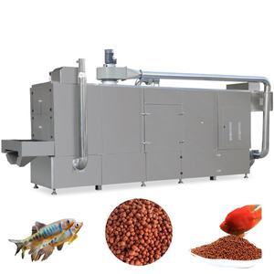 Nouvelle ligne de production d'aliments aquatiques à grande échelle équipement de traitement d'aliments extrudés extrudeuse d'aliments pour poissons acier inoxydable 304 haute - Product Image 4