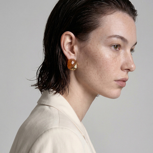 <span class=keywords><strong>Boucles</strong></span> <span class=keywords><strong>d</strong></span>'<span class=keywords><strong>oreilles</strong></span> clous géométriques carrées en résine Mchic 113, texture métallique en acier inoxydable, bijoux de mode patchwork - Product Image 4