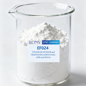 Titanyum dioksit içeren kozmetik için yüksek kapsama titanyum dioksit triethoksicaprylylsilane silika karışımı hammadde - Product Image 1