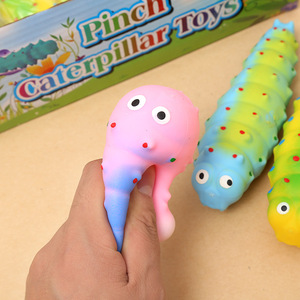Colorful Spray Caterpillar Flour Filling Cute Cock <b>Squeeze</b> Stress Relief Toy <b>Squeeze</b> Animal Stress <b>Ball</b> Classic Birthday Gift - Product Image 2