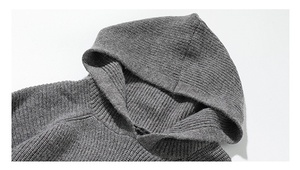 Pull unisexe en maille épaisse respirant anti-plis en mélange acrylique, coupe ample et confortable, col polyvalent, idéal pour superposer, pour couple - Product Image 4