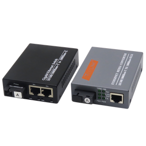 Convertidor de Medios Gigabit SC de Venta Caliente, Dos Transceptores Ópticos 1310nm 1550nm Monomodo, 1 RJ45, Convertidor de Medios WDM - Product Image 4