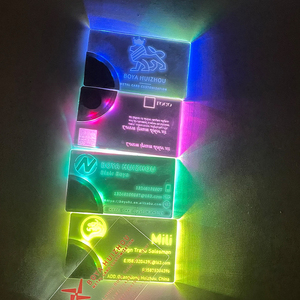 บัตรธุรกิจโลหะแบบกำหนดเองของ BOYA พร้อม NFC LED ดีไซน์สไตล์นางฟ้า สำหรับงานศิลปะและของสะสม - Product Image 3