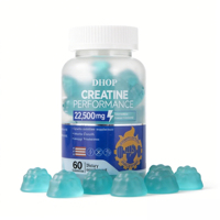 Gommes de créatine Endurance Power avec bêta-alanine, L-glutamine, taurine pour la croissance musculaire, la force et la récupération après l'entraînement