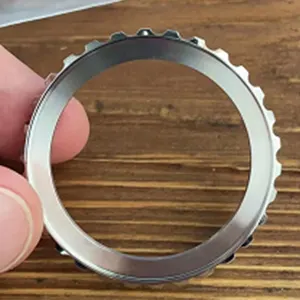 CNC processamento personalizado Relógio de aço inoxidável moldura de anel circular em forma de peças mergulhador relógio personalizado