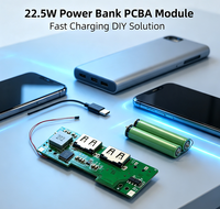 Módulo de Carga Rápida PD QC SCP Multiprotocolo 22.5W, Placa PCBA SW6206, Doble USB-A Tipo-C, Módulo de Energía Móvil DIY