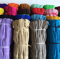 3MM-20MM Multi Couleurs Tricot Plat Bande Élastique Tressée Stretch Sangle