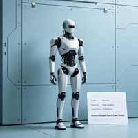 Modèle de robot humanoïde à l'échelle pour l'affichage en salle d'exposition et sur stand de salon professionnel