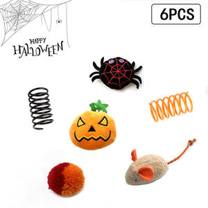 Fournitures pour animaux de compagnie, ensemble de jouets pour chat d'Halloween, jouet en peluche pour chat pour le divertissement, produits interactifs pour chat - Product Image 6