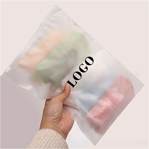 Alta qualità smerigliato cerniera sacchetti di plastica per abbigliamento in plastica trasparente sacchetto di abbigliamento per il confezionamento camicia documento con fori di sfiato - Product Image 1