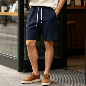 Men's Solid Color Cotton <b>Wide</b> <b>Leg</b> Loose <b>Shorts</b> Mid Waist Elastic Waist Casual With Pockets Breathable <b>Shorts</b> Pants - Product Image 6