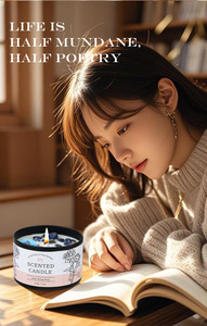 Velas Aromáticas de Cera de Soya en Vasos de Cristal de Lujo, Fragancia <span class=keywords><strong>para</strong></span> el Hogar, Regalo Perfecto <span class=keywords><strong>para</strong></span> <span class=keywords><strong>Mujeres</strong></span>, Venta al Por Mayor - Product Image 2