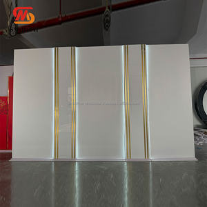 Fondo de iglesia de acrílico directo de fábrica suave telón de fondo de fiesta de acrílico de oro blanco de precio inferior - Product Image 1