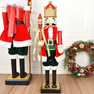 Sortie d'usine : Grands Casse-noisettes Ours Soldats faits main, écologiques, pour usage intérieur, pliables, avec musique, jouets de Noël - Product Image 6