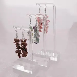 2024 High Quality Acrylic Clear Earring Ring Display Holder Rack Earring Display Props drop earrings display stand