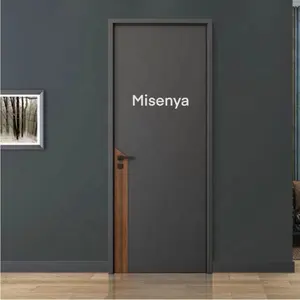 Misenya USA Villa utama eksterior pintu Interior sederhana desain Modern pintu masuk Solid kayu untuk AS