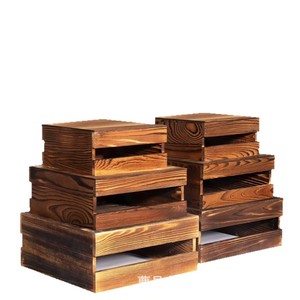 Expositor de madera para comercio transfronterizo, soporte apilable de madera maciza para tartas y postres, estante de almacenamiento para mercancía y accesorios - Product Image 5